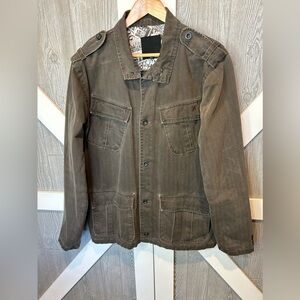 045. Hurley Utility Jacket Embroidered Large